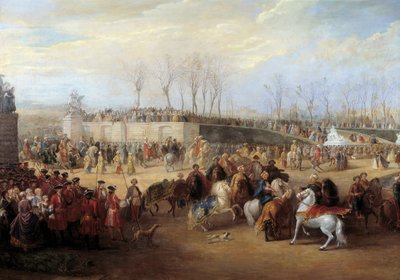 Recepción de Mehemet Effendi, embajador turco del gran Sultán Achmet, por el Rey Luis XV el 21 de marzo de Charles Parrocel
