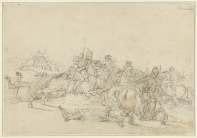 Lucha de jinetes de Charles Parrocel
