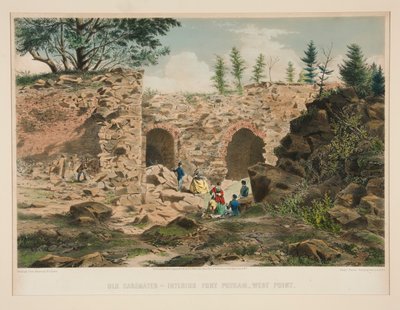 Viejas casamatas - interior de Fort Putnam, West Point de Charles Parsons
