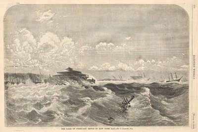 La vendaval del 10 de febrero en la bahía de Nueva York de Charles Parsons