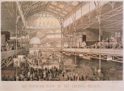 El interior del Palacio de Cristal de Nueva York, pub. por Endicott & Co., Nueva York, 1855 de Charles Parsons