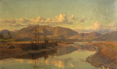 Antiguo muelle de Wigtown y Cairnsmuir, c.1890 de Charles Parsons Knight