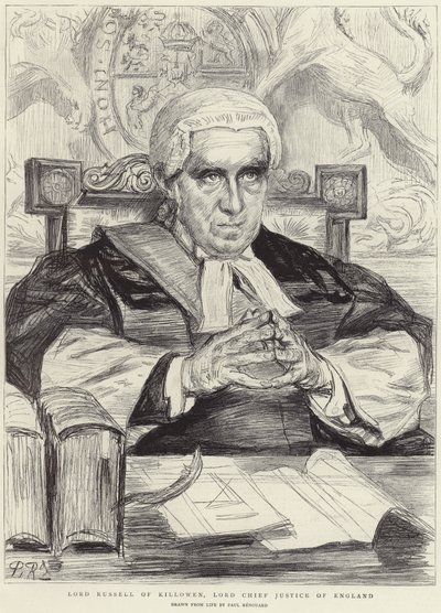 Lord Russell de Killowen (litografía) de Charles Paul (after) Renouard