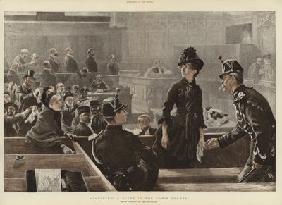 Una Escena en los Tribunales de París de Charles Paul Renouard