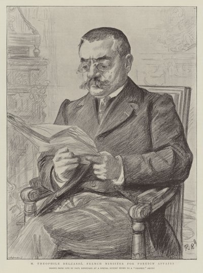 M Theophile Delcasse, Ministro de Asuntos Exteriores de Francia de Charles Paul Renouard