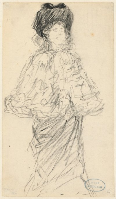 Mujer de pie de Charles Paul Renouard