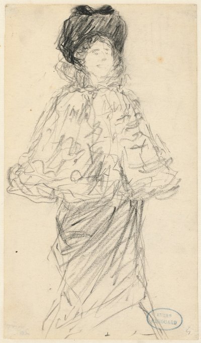 Mujer de pie, c. 1900 de Charles Paul Renouard