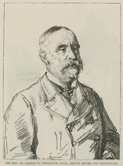 El Honorable Sir Charles W Freemantle, KCB, Subdirector y Contralor de la Real Casa de la Moneda de Charles Paul Renouard