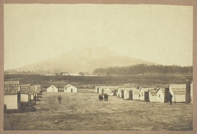Sin título (Campamento militar, quizás de la Batalla de Lookout Mountain, Chattanooga, Tennessee) de Charles Peck