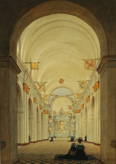Interior de la Catedral de Buenos Aires de Charles Pellegrini