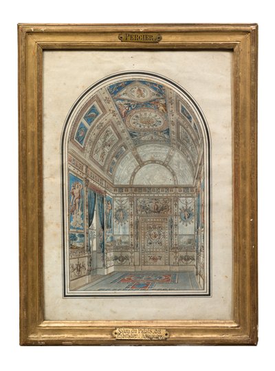 Habitación en la Casa del Labrador, Palacio Real de Aranjuez de Charles Percier