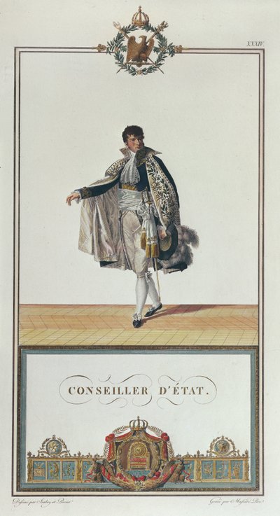 Uniforme del Consejero de Estado para la Coronación de Napoleón, 1804 de Charles Percier