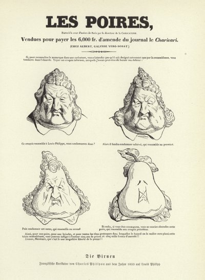 Caricatura del rey Luis Felipe I de Francia de Charles Philipon