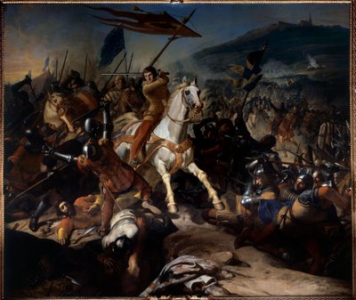Guerras flamencas: La batalla de Mons en Puelle el 18 de agosto de Charles Philippe Lariviere