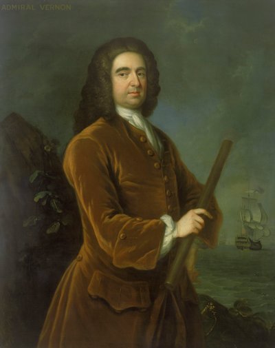 Almirante Edward Vernon (1684-1757), mediados de la década de 1730 (óleo sobre lienzo) de Charles Philips