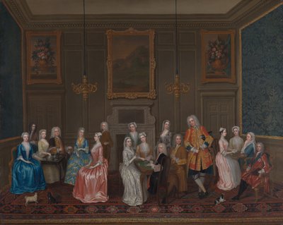 Fiesta del Té en la Casa de Lord Harrington, St. James