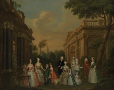 La familia Finch, c.1732 de Charles Philips
