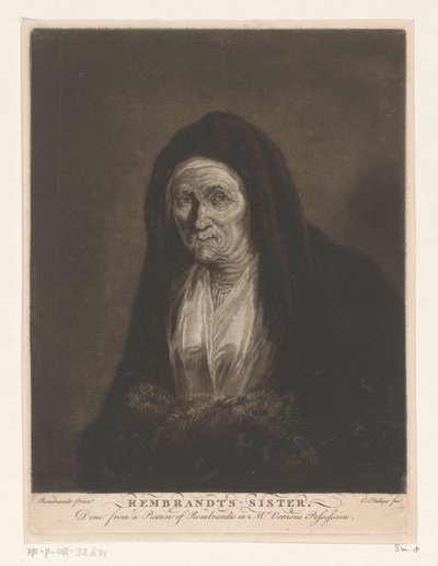 Retrato de una anciana desconocida
Rembrandts - hermana (título en el objeto) de Charles Phillips