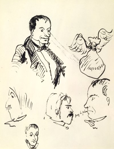 Autorretrato, c. 1850-1867 de Charles Pierre Baudelaire