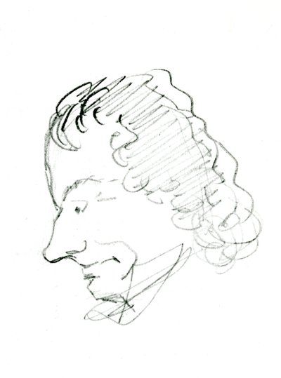 Autorretrato, c. 1843 de Charles Pierre Baudelaire