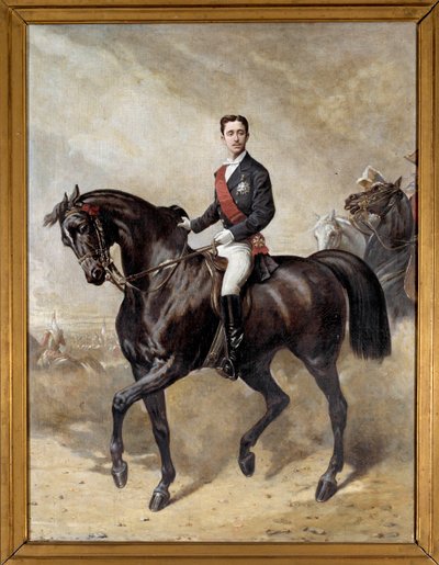 Retrato ecuestre del Príncipe Imperial Eugenio Luis Napoleón de Charles Porion
