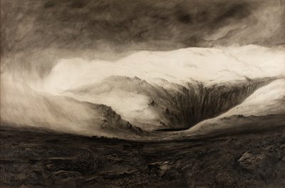 Invierno, Llyn Dulyn, sin fecha (acuarela sobre papel) de Charles Potter