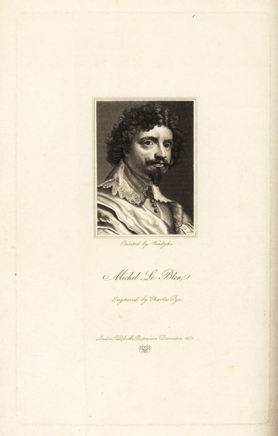 Retrato de Michel le Blon de Charles Pye