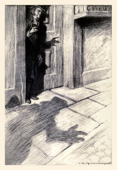 El Sr. Utterson se dio cuenta de un paso ligero y extraño acercándose, del 