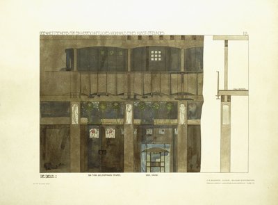 Vestíbulo de Entrada, c.1901 de Charles Rennie (after) Mackintosh