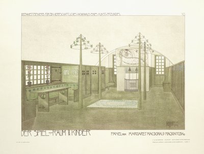 Guardería, c.1901 de Charles Rennie (after) Mackintosh