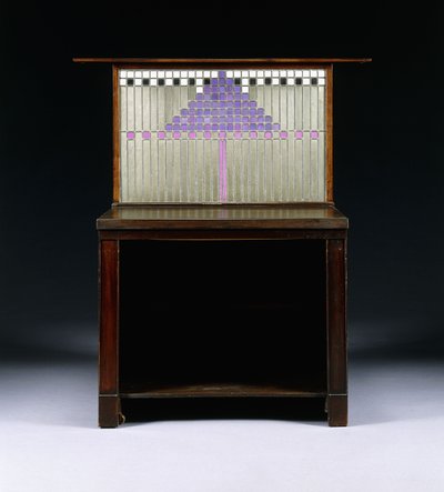 Un gabinete de escritura diseñado para Walter W. Blackie Esq., Hill House, Edimburgo de Charles Rennie Mackintosh