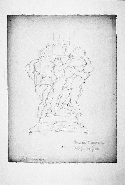 Candelabro de bronce, Certosa di Pavia de Charles Rennie Mackintosh