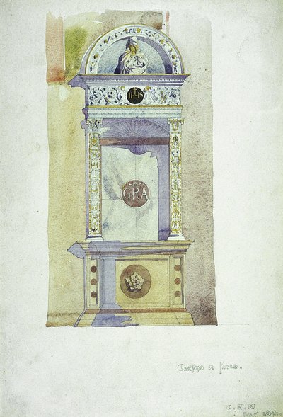 Certosa di Pavia, Memorial, 1891 de Charles Rennie Mackintosh