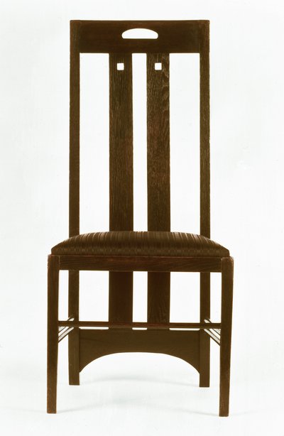 Silla para el Comedor Blanco, Ingram Street Tearooms de Charles Rennie Mackintosh