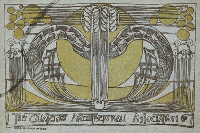 Programa de Conversación, de la Asociación de Arquitectura de Glasgow de Charles Rennie Mackintosh