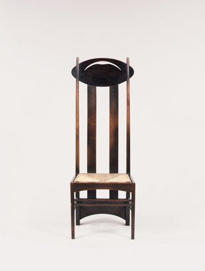 Silla de respaldo alto para las Salas de Té de Argyle Street, Glasgow de Charles Rennie Mackintosh