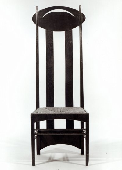 Silla de respaldo alto, c.1897 de Charles Rennie Mackintosh