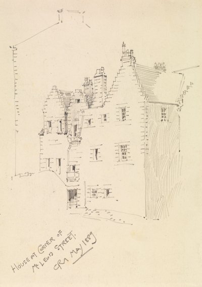 Casa en la esquina de la calle Mcleod de Charles Rennie Mackintosh