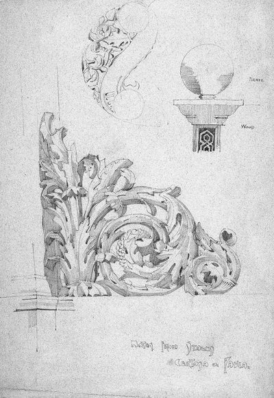 Notas de Italia, Certosa di Pavia, 1891 de Charles Rennie Mackintosh