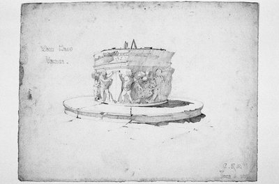 Cabeza de pozo, Venecia, 1891 de Charles Rennie Mackintosh