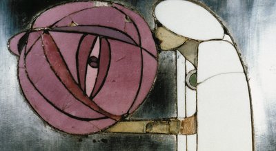 Gabinete blanco diseñado para la Sra. Rowat, 1902 de Charles Rennie Mackintosh