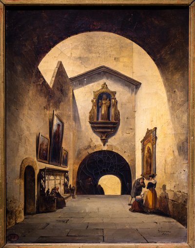 Interior del claustro de Charles Renoux