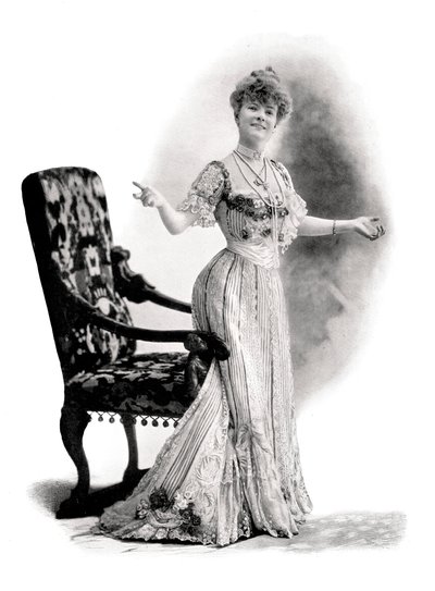 Una actriz parisina, Mademoiselle Charlotte Wiehe, 1901 de Charles Reutlinger