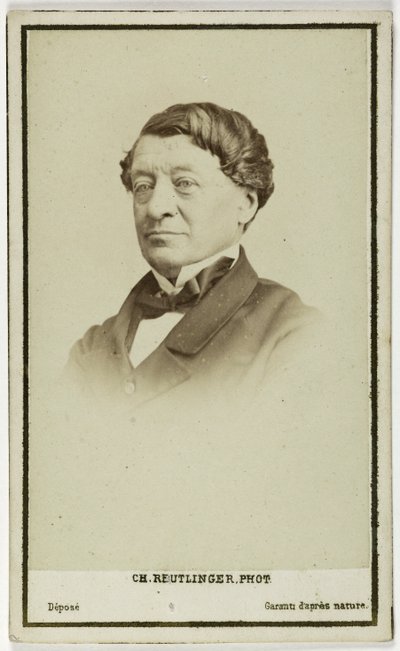 Retrato de Laborde Léon, diplomático, arqueólogo y curador en el Louvre, c.1860-90 de Charles Reutlinger