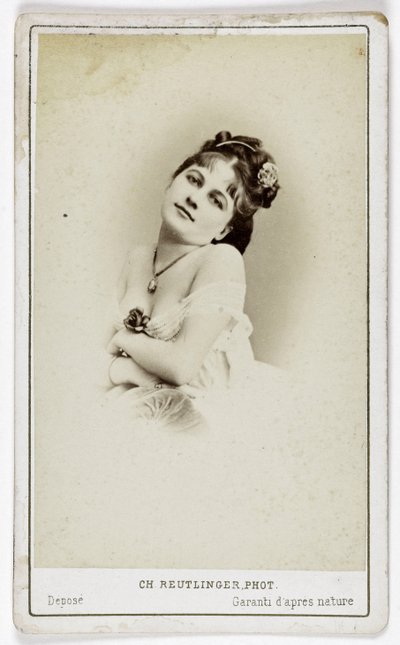 Retrato de la actriz Henriette Victoire Drouard (1851-1923). de Charles Reutlinger