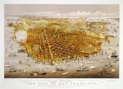 La ciudad de San Francisco, pub. 1878 de Charles Richard Parsons