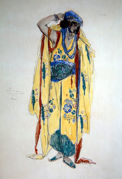 Diseño de Vestuario para Oulade, c.1920 de Charles Ricketts