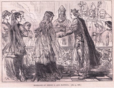 Matrimonio de Enrique I y Matilde en 1102 de Charles Ricketts