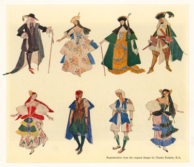 Diseños Originales para Los Gondoleros de Charles Ricketts