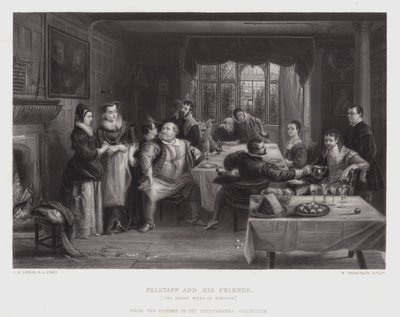 Falstaff y Sus Amigos de Charles Robert (after) Leslie